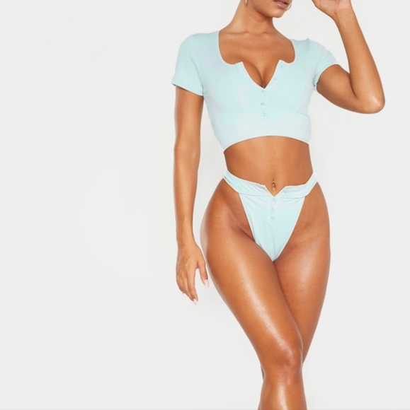 PLT Ribbed Crop Top - Picture 3 of 4